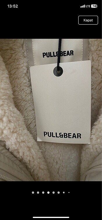 s Beden beyaz Renk Etiketli Pull&Bear