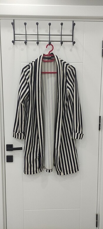 Diğer ÇİZGİLİ HIRKA 81 CM BOY