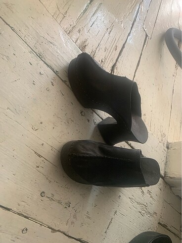 American Vintage Vintage gerçek deri clogs