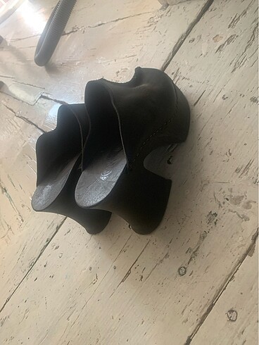 39 Beden Vintage gerçek deri clogs