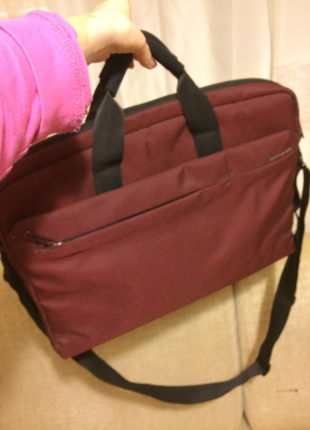 Samsonite bilgisayar çantası bordo orjinal