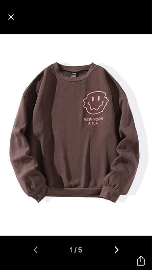 Kahverengi sweatshirt