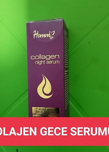 Kolajen gece serumu