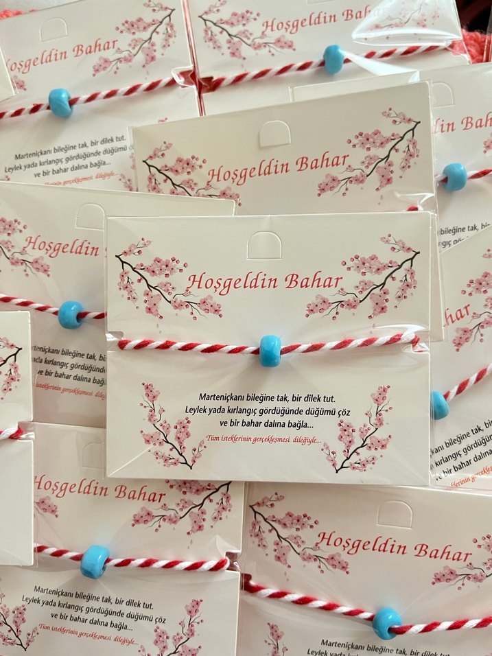 Mavi cam boncuklu Marteniçka - Görsel 2