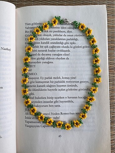 Ayçiçeği kolye