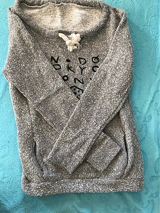 Bershka İp detaylı cepli sweat
