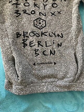 s Beden İp detaylı cepli sweat