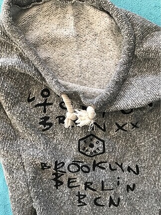 s Beden gri Renk İp detaylı cepli sweat