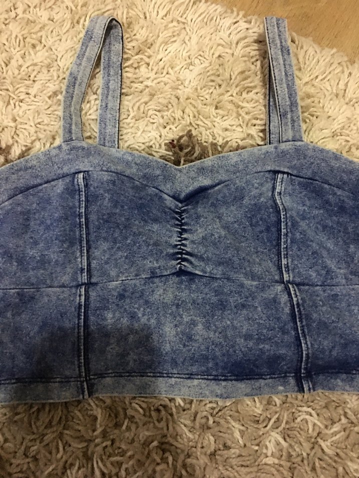 Kadın Denim Strappy Büstiyer - Görsel 2