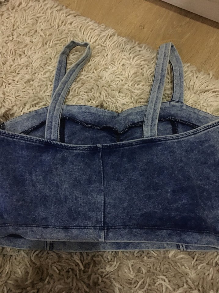Kadın Denim Strappy Büstiyer - Görsel 4
