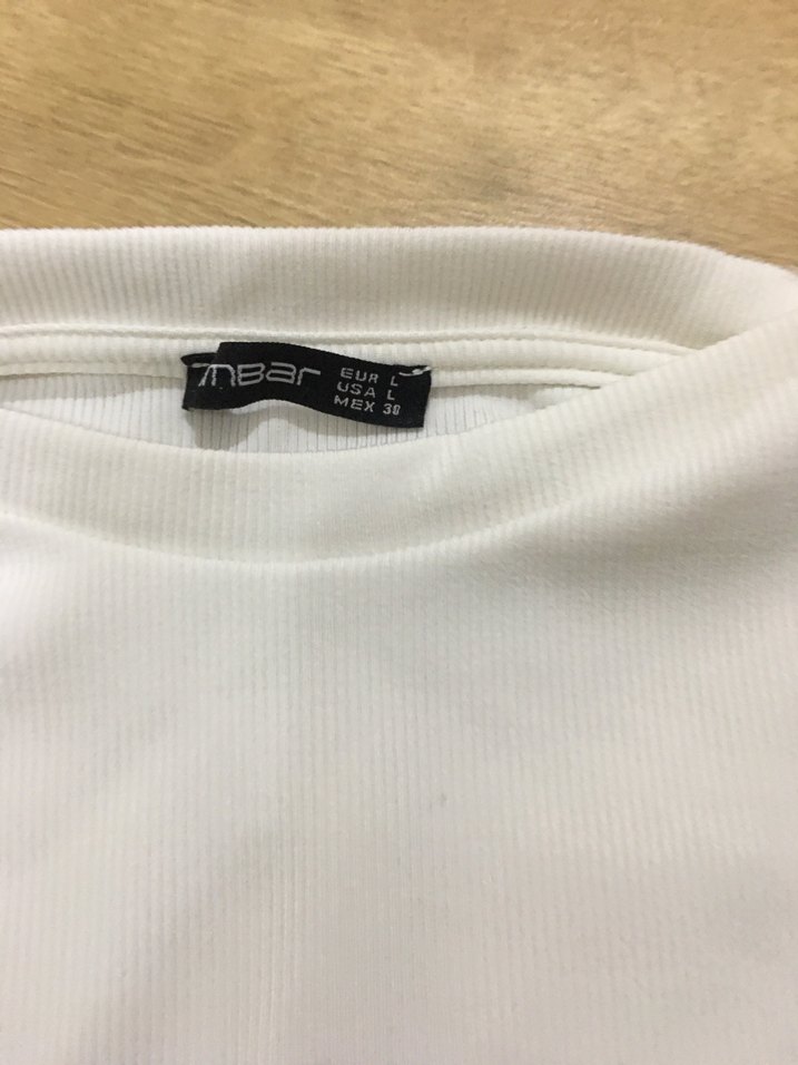 Kız Çocuk Beyaz Kısa Kollu Basic Tişört - Görsel 3