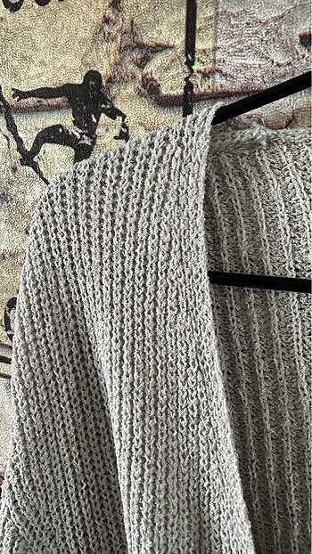 H&M H&M TRİKO AÇIK GRİ HIRKA S BEDEN