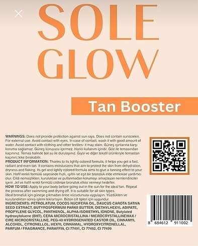 Beden Sole Glow Tan Booster Tinted Jel Bronzlaştırıcı