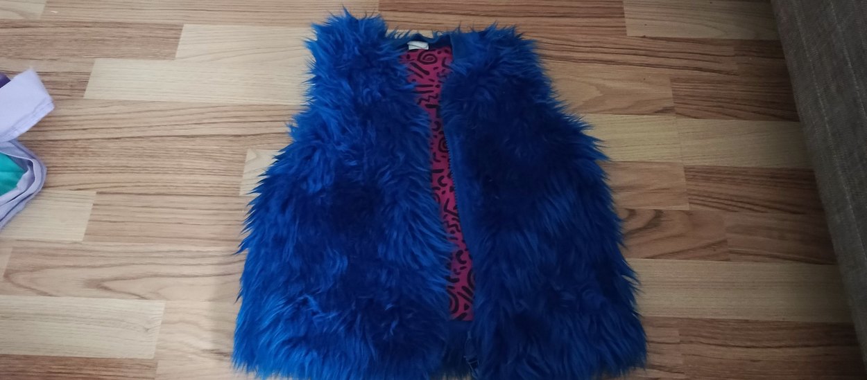 Soo Be Peluş Yelek ve Çanta - Görsel 2