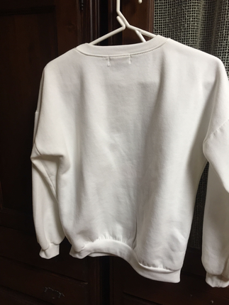 Markasız Ürün Beyaz yumuşak sweatshirt