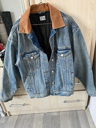 m Beden lacivert Renk Amercan vintage kot ceket