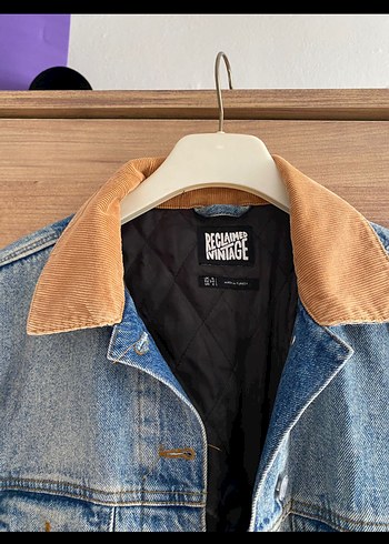 American Vintage Süet Yaka Kadın Denim Ceket