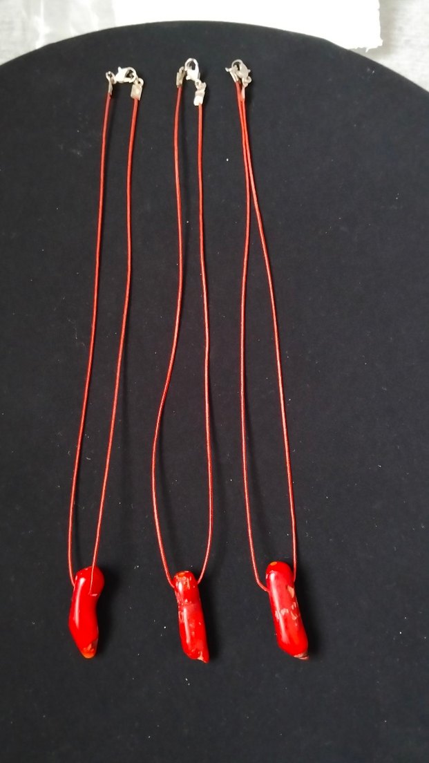 mercan kolye doğal taş - Görsel 3