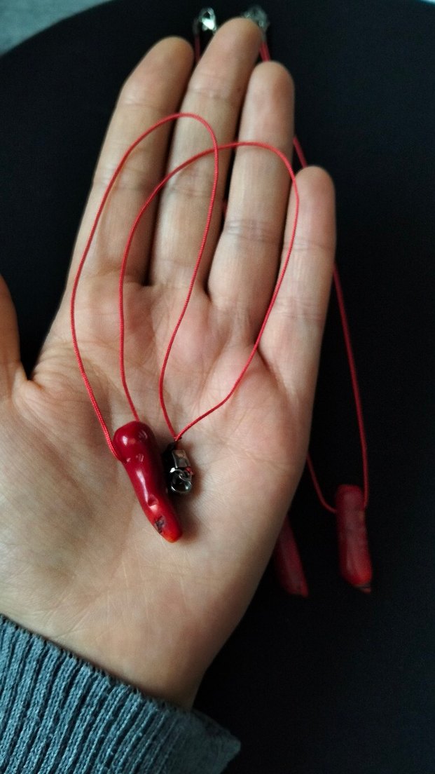 mercan kolye doğal taş - Görsel 2