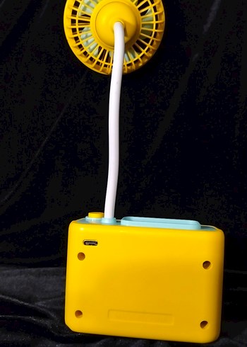 Sarı Mini Kamera Tasarımlı Masaüstü Vantilatör - Görsel 4