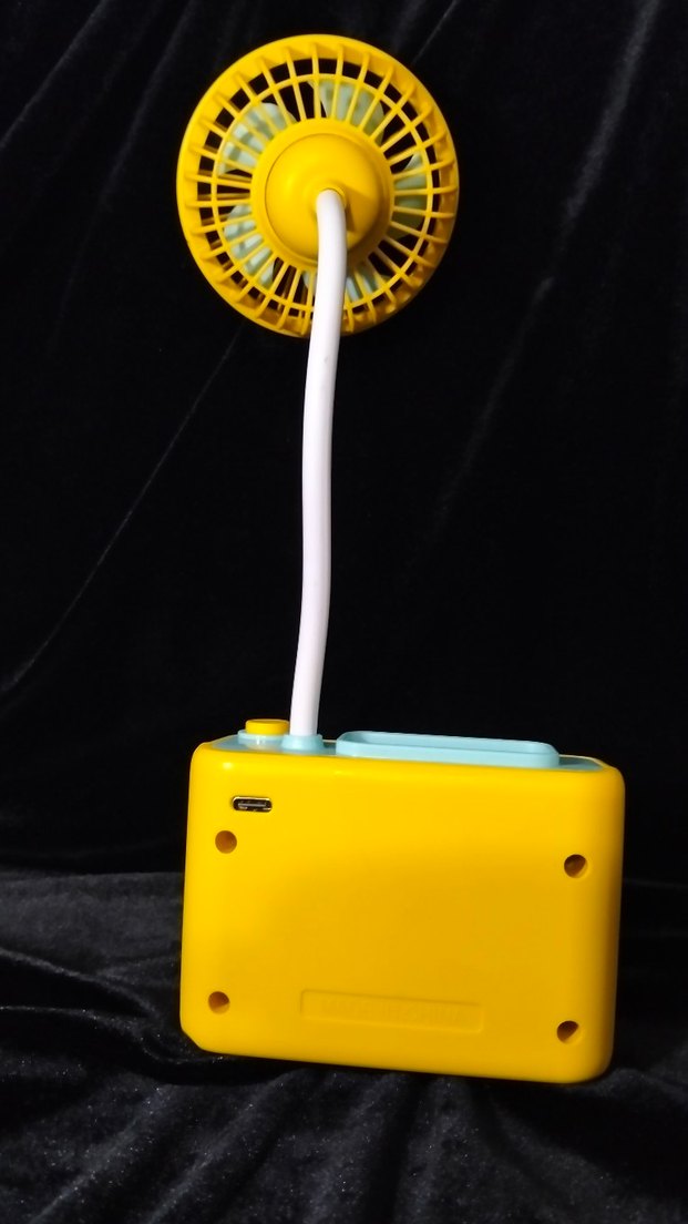 Sarı Mini Kamera Tasarımlı Masaüstü Vantilatör - Görsel 4