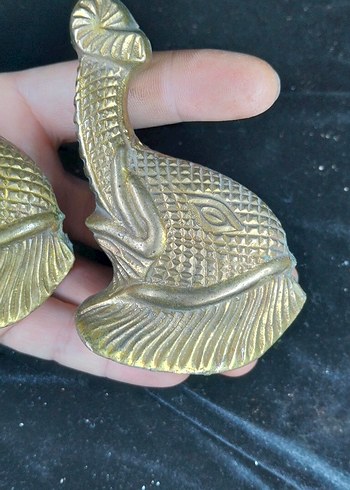 antika çift karyola başlığı filler - Görsel 4