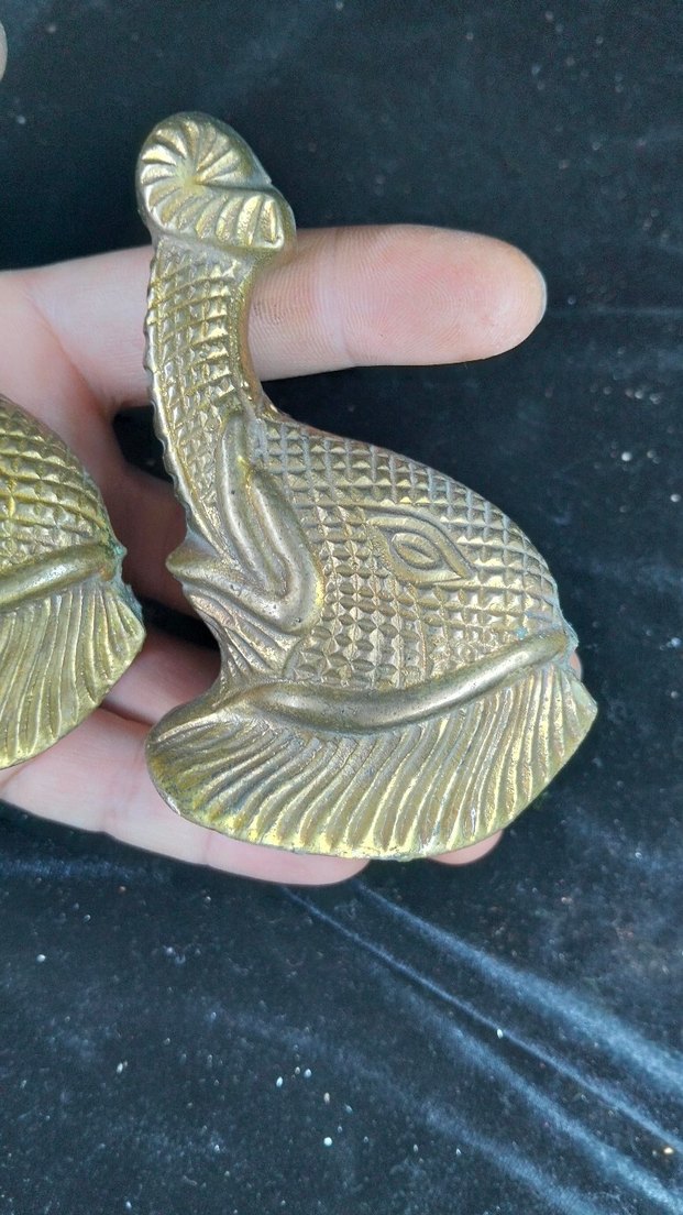 antika çift karyola başlığı filler - Görsel 4