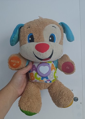Fisher Price Renkli Eğitici Peluş Köpek Oyuncak