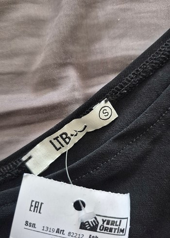 LTB Kadın siyah Tek Omuzlu Crop Top