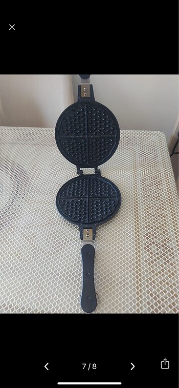  Beden siyah Renk Waffle tava