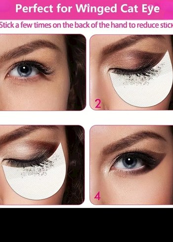 Beyaz Göz Altı Makyaj Koruyucu Ped - Görsel 4
