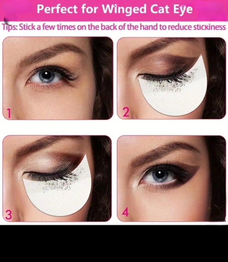 Beyaz Göz Altı Makyaj Koruyucu Ped - Görsel 4