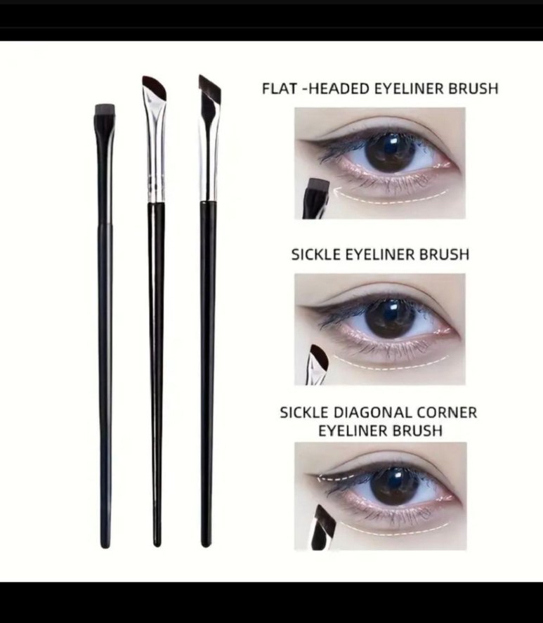 3 lü Eyeliner Fırçası Seti - Görsel 4