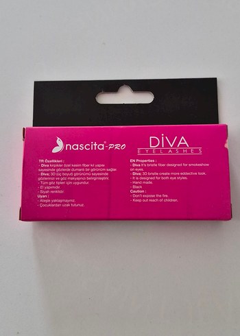 Renkli Pembe Nascita Pro Diva Takma Kirpik - Görsel 3