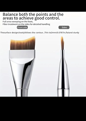 Balık Kuyruğu Çift Taraflı Yüz fırçası - Görsel 4