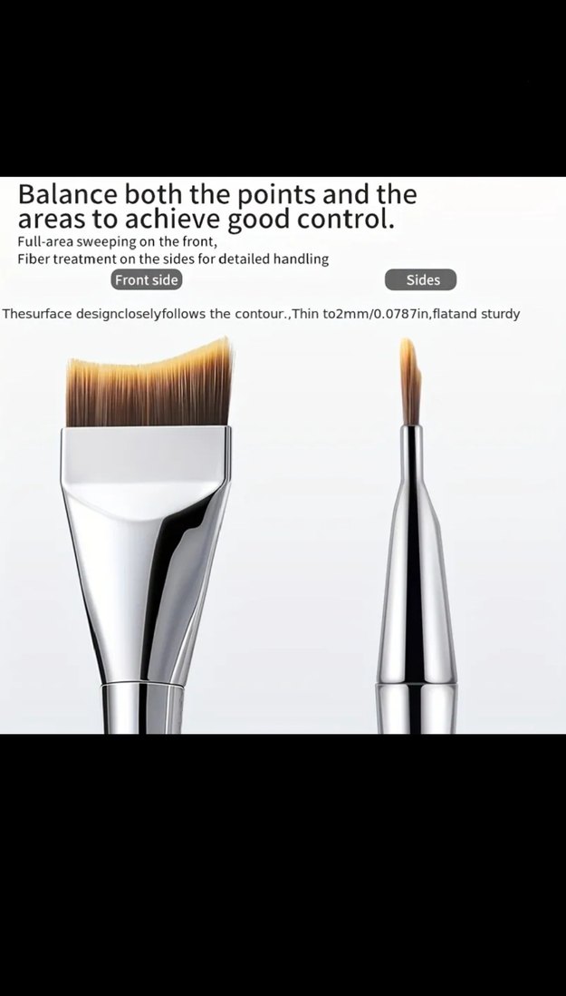 Balık Kuyruğu Çift Taraflı Yüz fırçası - Görsel 4