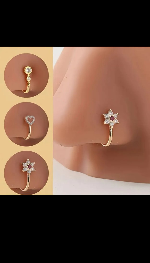 Altın Renkli Çiçek Desenli Kadın Hızma - Görsel 3