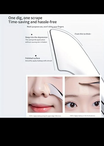 Balık Kuyruğu Çift Taraflı Yüz fırçası - Görsel 6