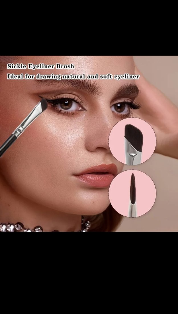 7 Parça Siyah Makyaj Fırça Seti - Görsel 3