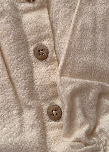 Bej Nakışlı Kız Keten Gömlek - Görsel 3