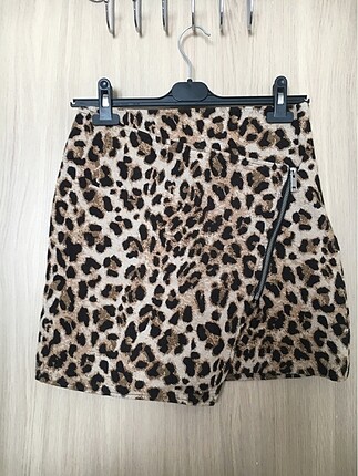 H&M Leopar desenli etek