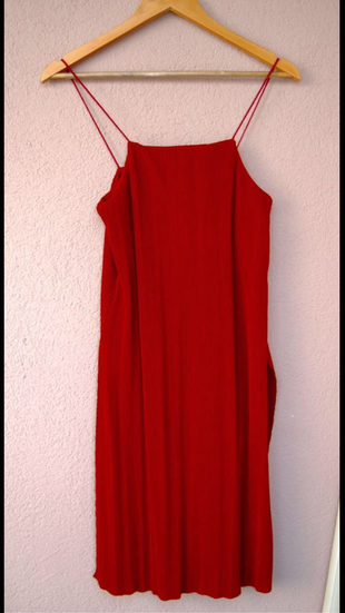Bordo yirtmacli tunik