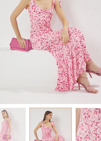Trendyol & Milla Pembe Uzun Günlük Elbise