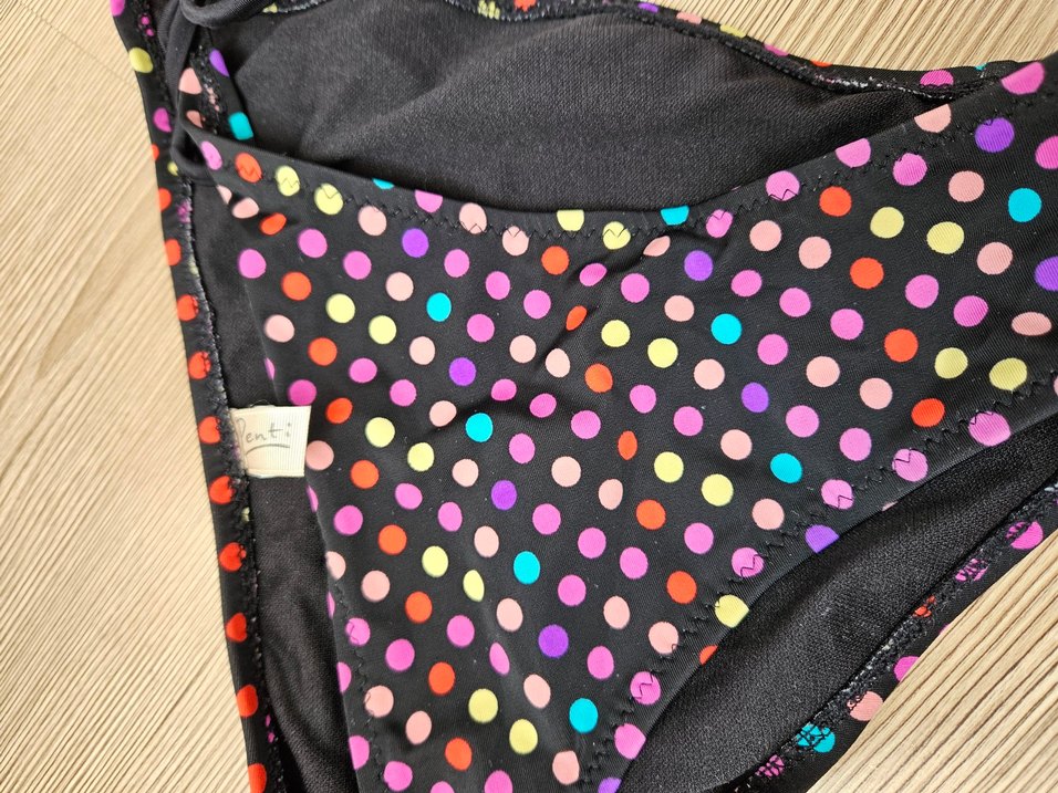 Renkli Puantiyeli Düğmeli Bikini Altı - Görsel 2