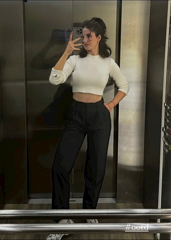 H&M lacivert pantolon