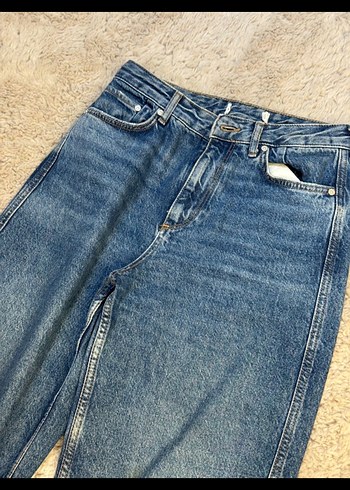 38 Beden Mango mavi mom jean
