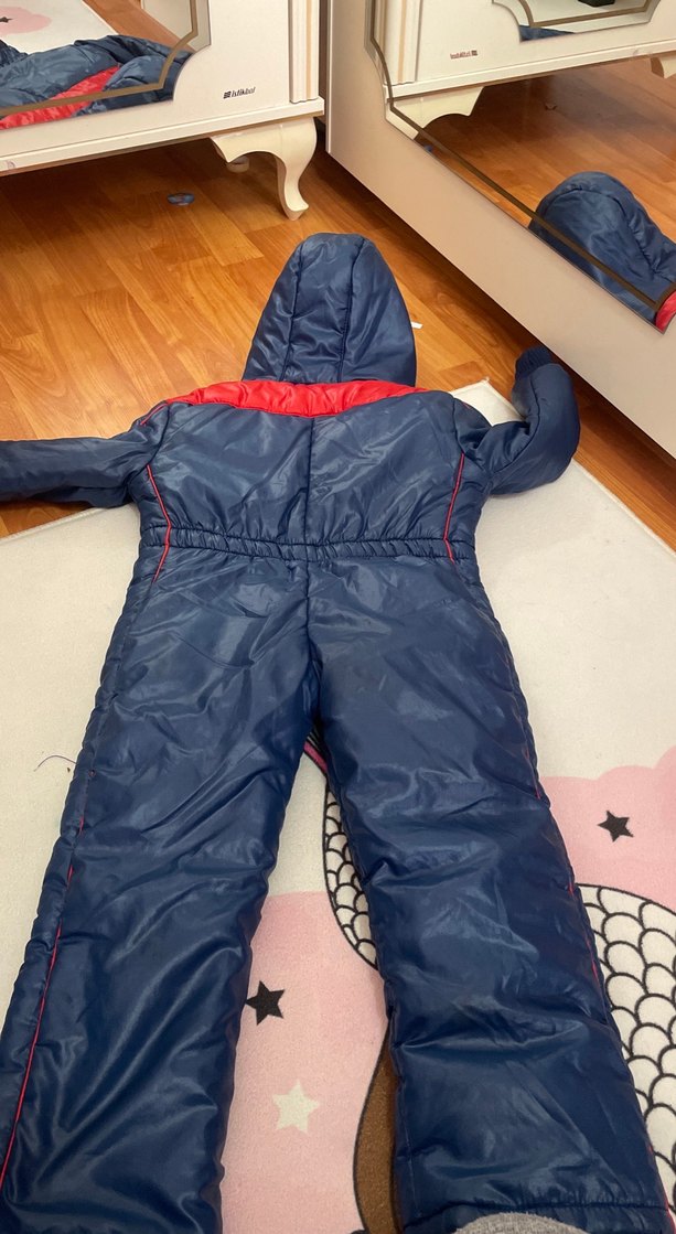 Koyu Mavi Bebek Erkek Kayak Tulumu - Görsel 3