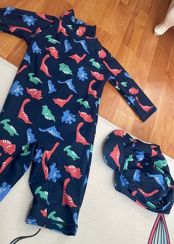 Erkek Çocuk Dinozor Desenli Uzun Kollu Mayo - Görsel 3