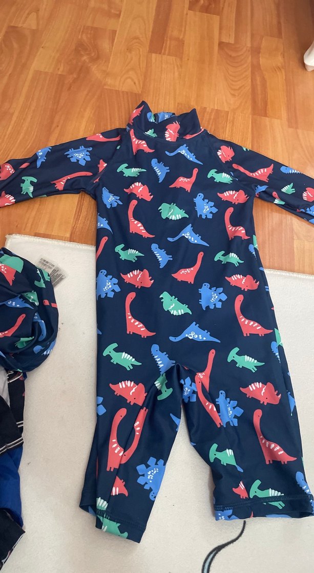 Erkek Çocuk Dinozor Desenli Uzun Kollu Mayo - Görsel 2