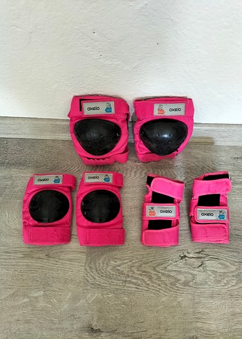 Kızlar için Pembe Biker Koruyucu Seti